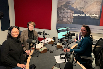 photo Chief Commissioner Landry at CBC Labrador radio broadcast